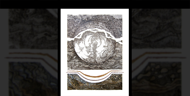 Elle & Lui, GemlucArt 2014 - 33x45cm - Support papier, encre de Chine à la plume et lavis d'encre de Chine