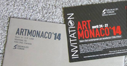 ArtMonaco 2014, billet d'invitation