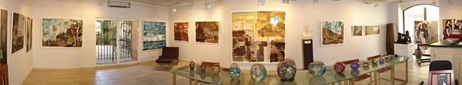 View of the exhibition at theMike Aadlers Gallery, La Garde-Freinet